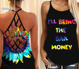 BESTIE CRISS-CROSS OPEN BACK CAMISOLE TANK TOP TROUBLE NMQ