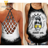 August Girl Feeling Criss-Cross Open Back Camisole Tank Top