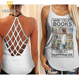 Book Girl Criss-Cross Open Back Camisole Tank Top 2503NGBMQ