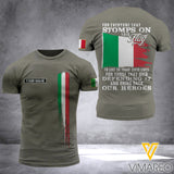 Customized Italia Flag 3D PRINTED TSHIRT 2904NGBD