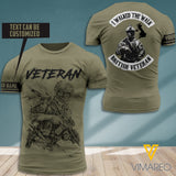 British VETERAN CUSTOMIZE T SHIRT 3D PRINTED MAP