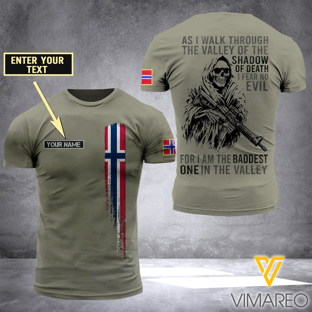 Customized Norway Soldier 3D Printed Shirt EZD074