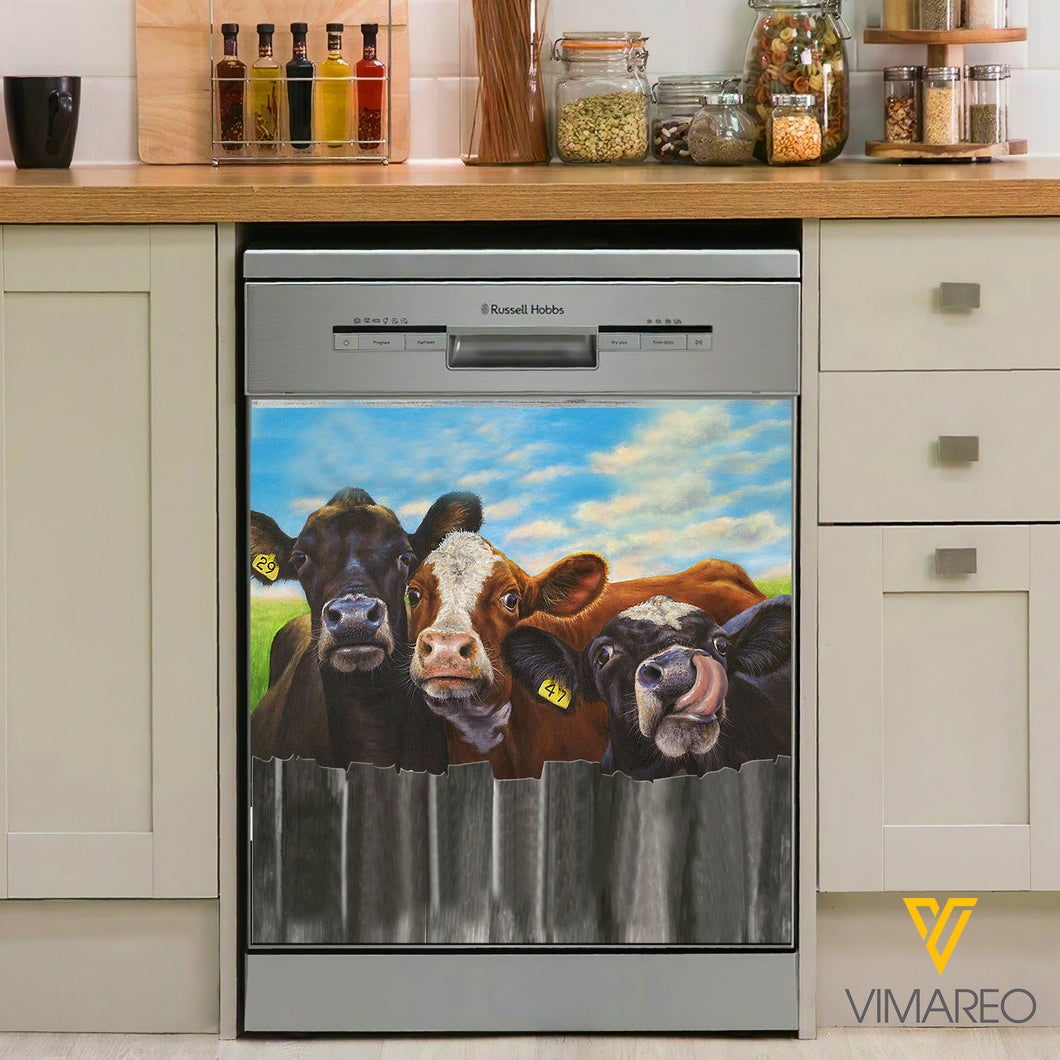 Cattle Kitchen Dishwasher Cover vm3