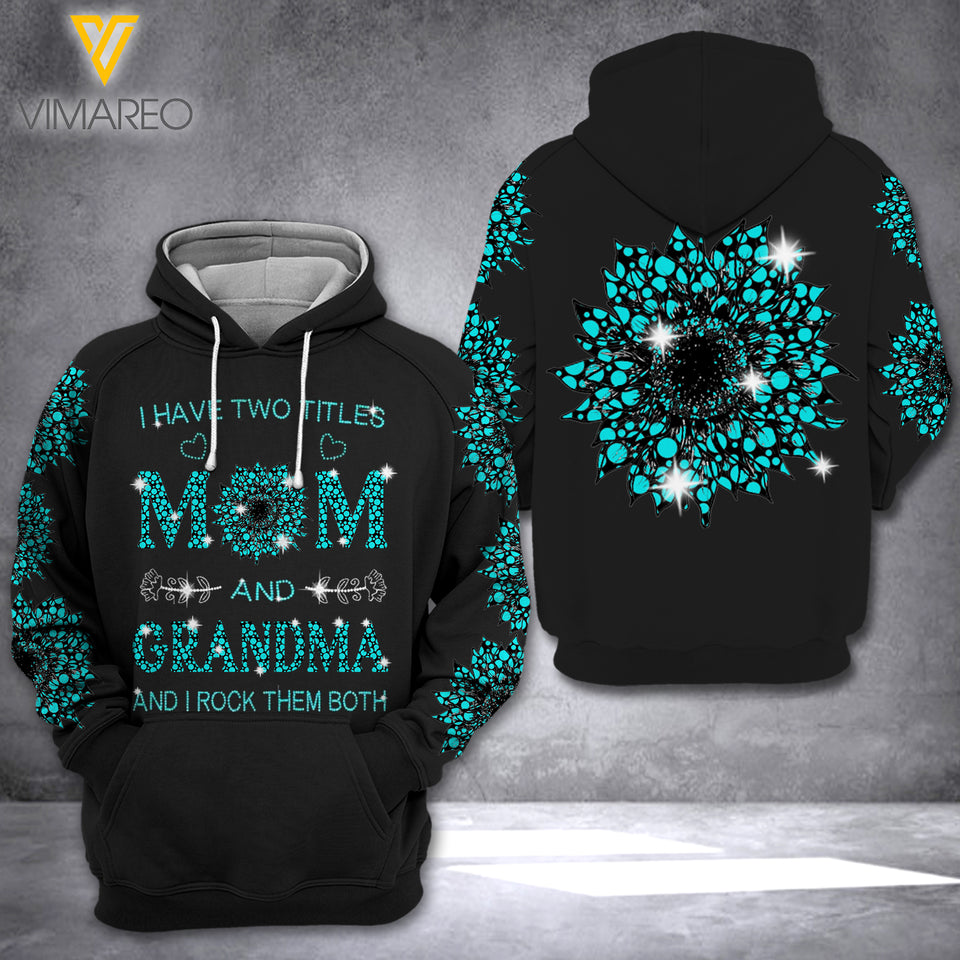 Grandma 3D printed hoodie XSHWY