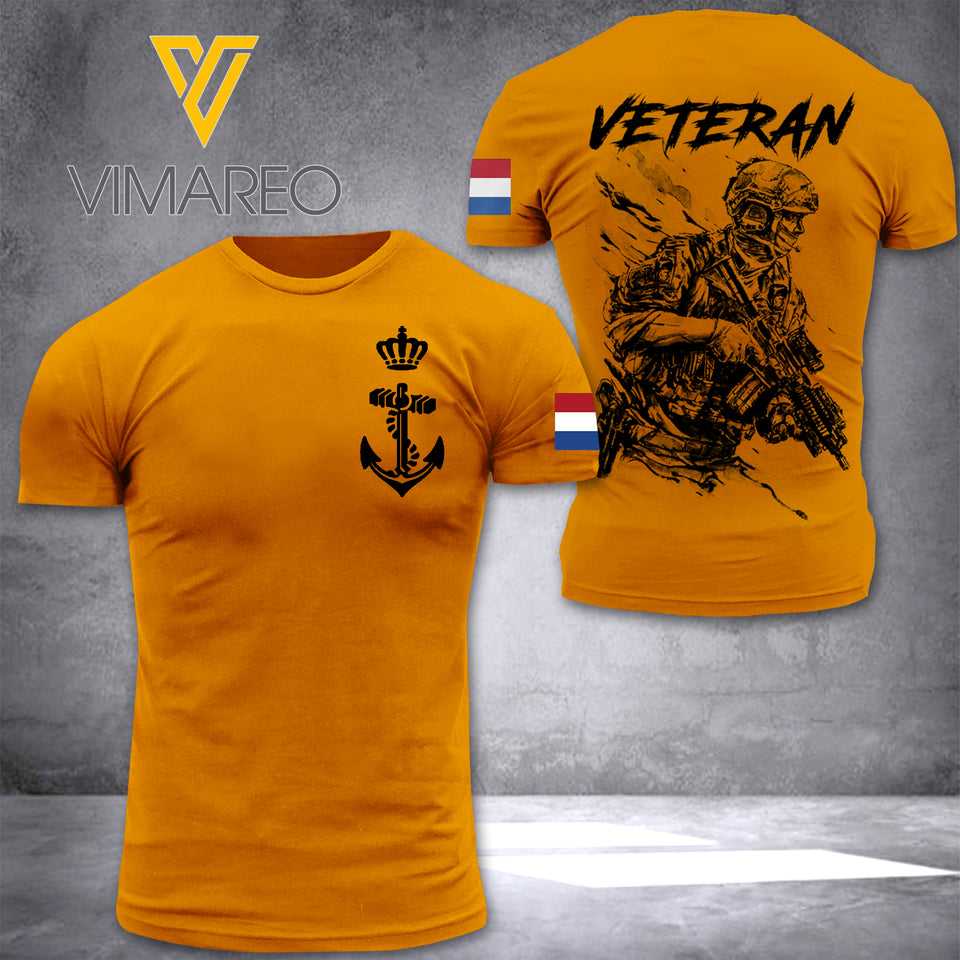Koninklijke Marine VETERANS TSHIRT 3D PRINTED AUG-NL27
