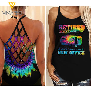 Retired Campfire Criss-Cross Open Back Camisole Tank Top QBVGE