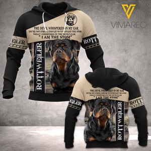 MH ROTTWEILER DOG HOODIE 3D PRINTED FEB-NV18