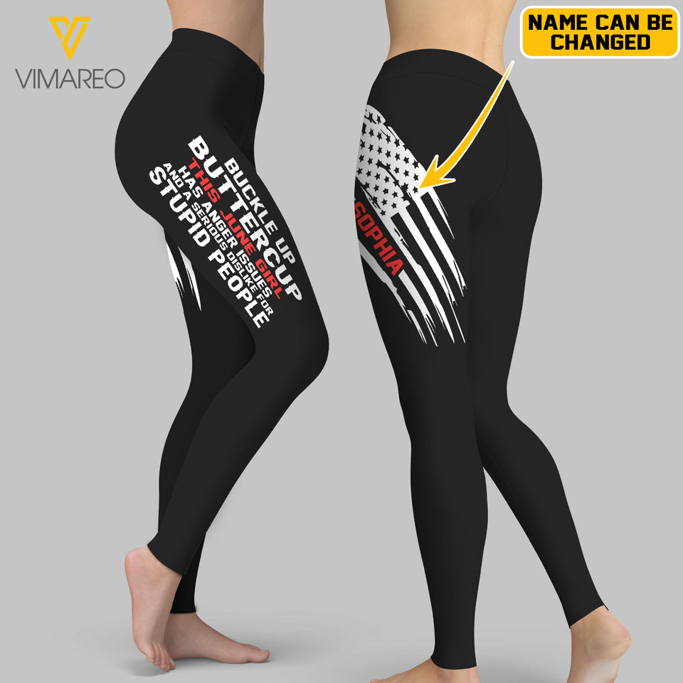 PERSONALIZED THIS JUNE GIRL HAS ANGER ISSUES LEGGING QTVQ0103